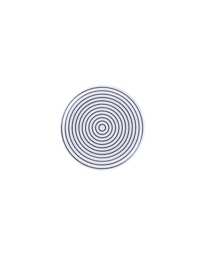 Round Flat Rimless Porcelain Plate 15cm | Hypnotic – Digi Rak