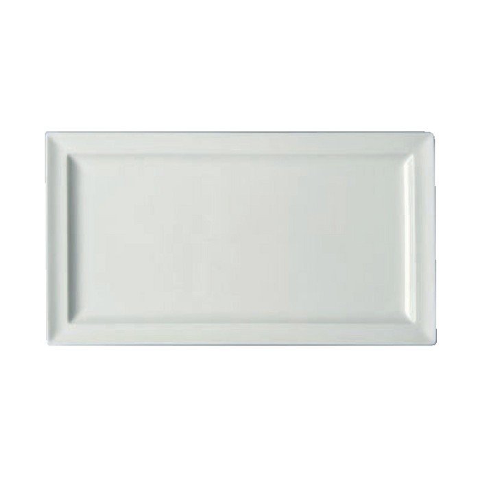 Buy Dinner plate rectangular ivory glazed 38x21 cm Classic Gourmet Rak ...
