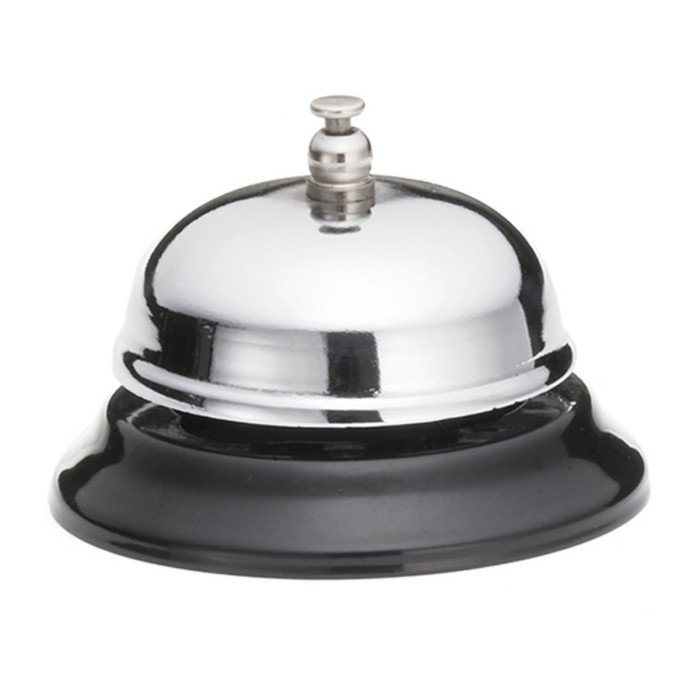 Buy COUNTER TOP BELL CHROME PLATED Ø8.5XH6CM | Restofair RAK