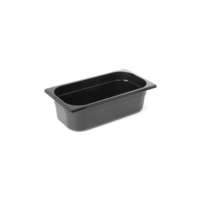Buy GN CONTAINER 1/4-100 RECTANGULAR BLACK POLYCARBONATE | Restofair RAK