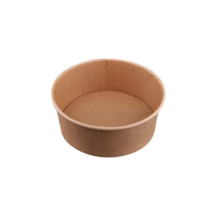 KRAFT SALAD BOWL PACK OF 50 PE COATED ?14.8CM H6CM 75CL