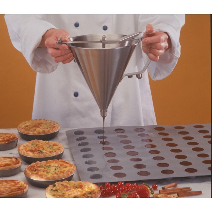 Buy FUNNEL CONFECTIONERY WITH 2 NOZZLES AND STAND SST De Buyer ...